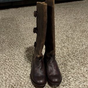 J.B. Dillon Brown Heeled Boots